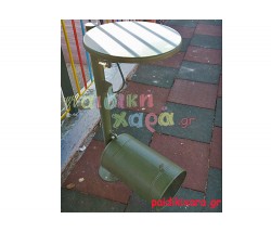 Διάτρητος κάδος με καπάκι (βίδωμα)